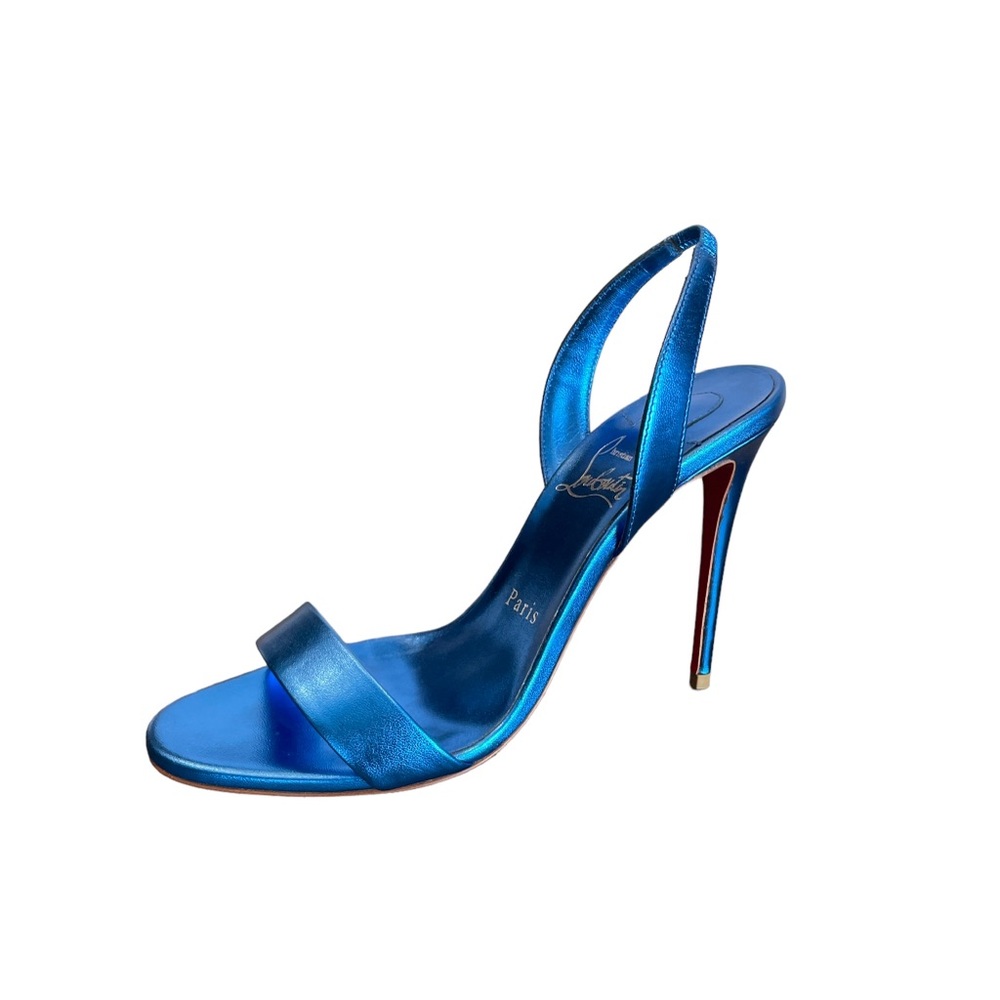 Christian Louboutin Blue Metallic Heels